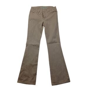 Hydraulic Vintage Flare Leg Jeans 3 Tan Beige Low Mid Rise Bootcut Pants